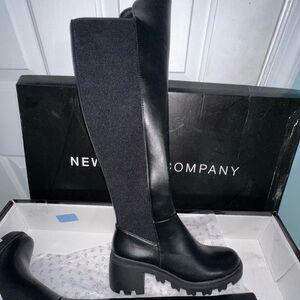 NYC tall black boots
